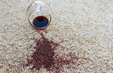 How to remove red deals wine from carpet